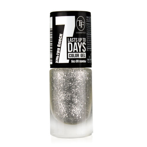 TF Лак для ногтей COLOR GEL тон 299 Silver ball/Серебрянный бал 8мл