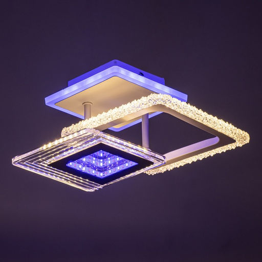 Люстра потолочная «Эми» LED 3×32 Вт Белый 34×26×12 см 3000-6500K