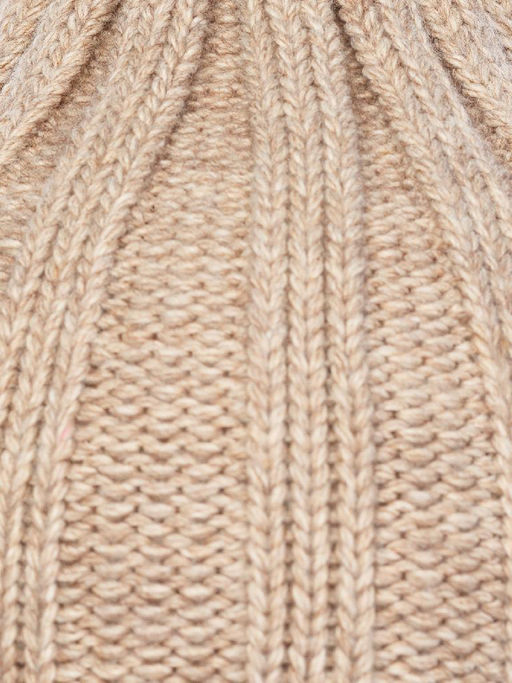 Шапка жен. шерсть+акр LB-BR55049 beige melange - Labbra фото 3