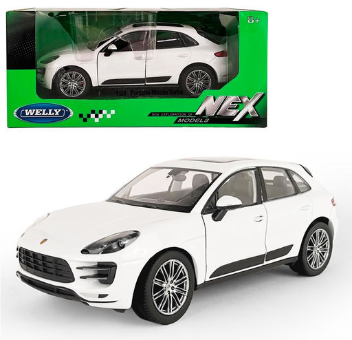 Welly. Машинка 1:24 "Porsche Macan Turbo" арт.24047W белый