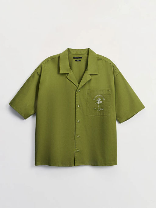 Рубашка с вышивкой на груди ZR2605043009-15 / Zarina