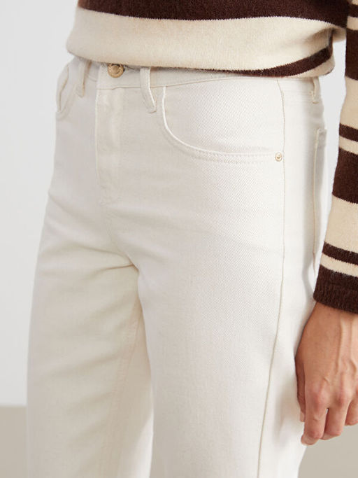 Straight Fit Kad?n Jean Pantolon