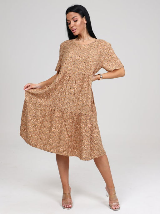 13 ПЛАТЬЕ ЖЕНСКОЕ (Бежевый) - А-дина фото 3