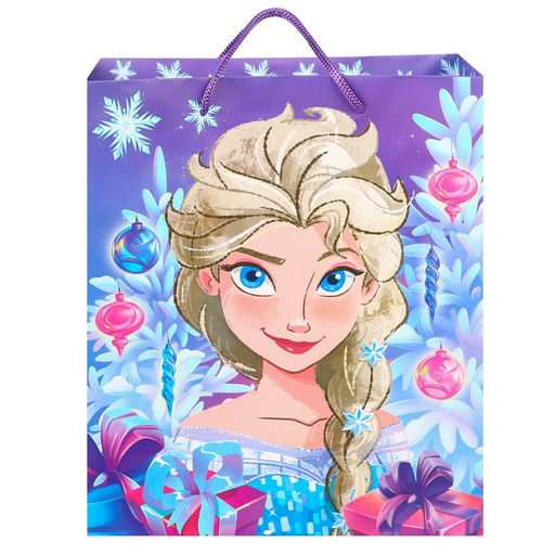 Пакет подарочный новогодний, 23×27×11.5 см, упаковка, Холодное сердце