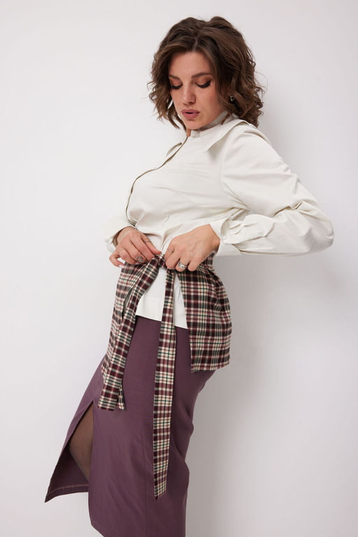 Юбка BegiModa 5016 Виноградная клетка