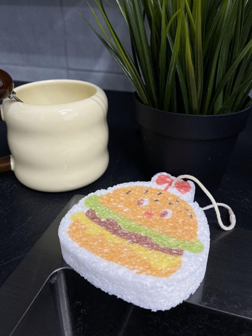 ЭКО губка для посуды "Burger"