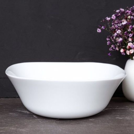 Набор суповых квадратных тарелок 6 штук 500 мл 165 мм белый / FSW-65XN (WHITE) /уп 10 /704204 - Галеонтрейд фото 4