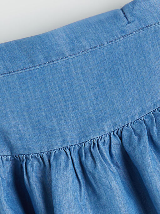Beli Lastikli K?z ?ocuk Jean Etek