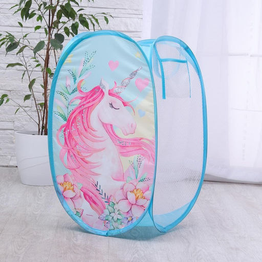 Корзина для хранения игрушек «Единорог» 57×34×34 см