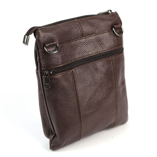 Мужская кожаная сумка F1103 Браун - Dff фото 3