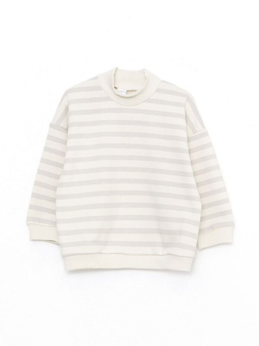 Dik Yaka Uzun Kollu Erkek Bebek Sweatshirt ve Pantolon 2li Tak?m - Waikiki фото 3