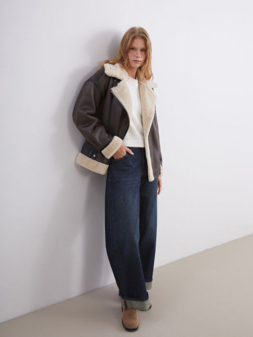 K?rk Yaka Oversize Kad?n S?et Mont