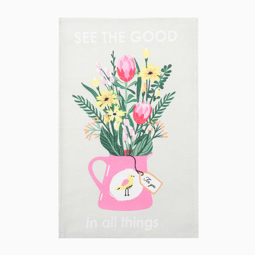 Набор кух. полотенец Доляна Love is here 4 шт, 28х46 см, рогожка, 100% хл, 160г/м2 фото 9