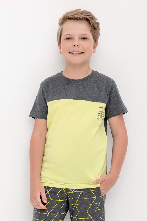 КР 302228/тем.серый меланж,фисташковый к422 фуфайка для мал - Crockid фото 3