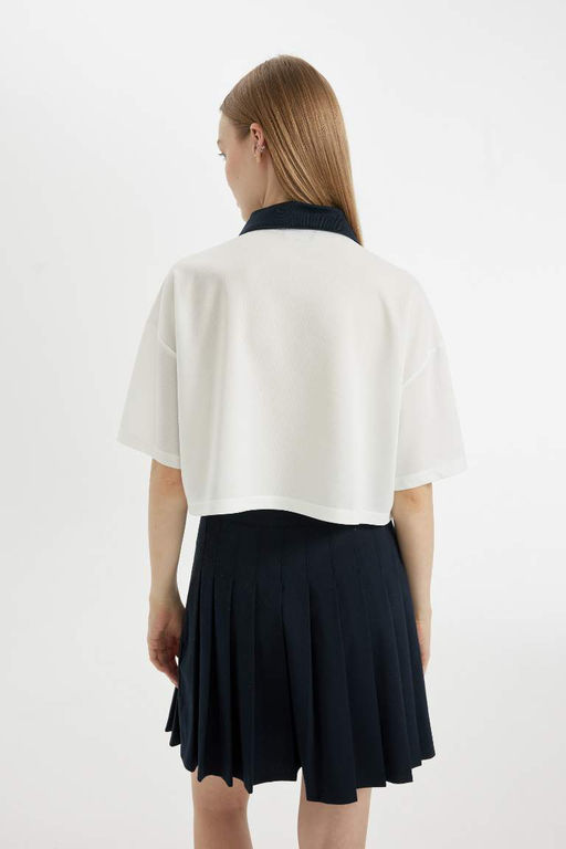 Футболка Cool Oversize с короткими рукавами и принтом - Defacto фото 6