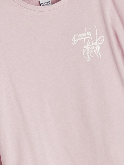 Bisiklet Yaka K?z ?ocuk Ti??rt