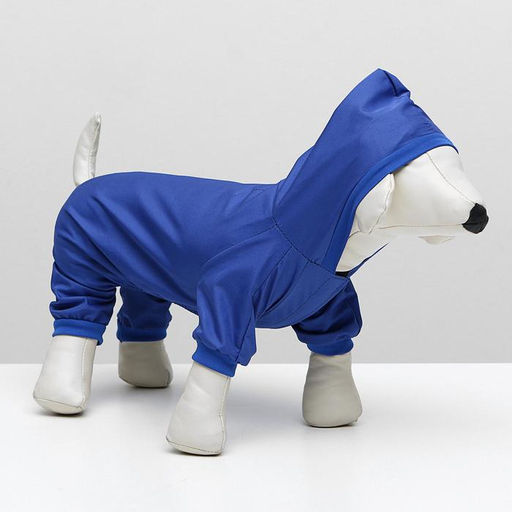 Комбинезон дляживотных, без подклада, S (ДС 20-22, ОШ 26, ОГ 30-34 см), синий - Simaland фото 3