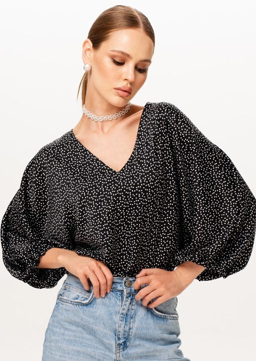 Блузка шёлковая с цельнокроеным рукавом 17.6.9 - Elena sorti фото 10