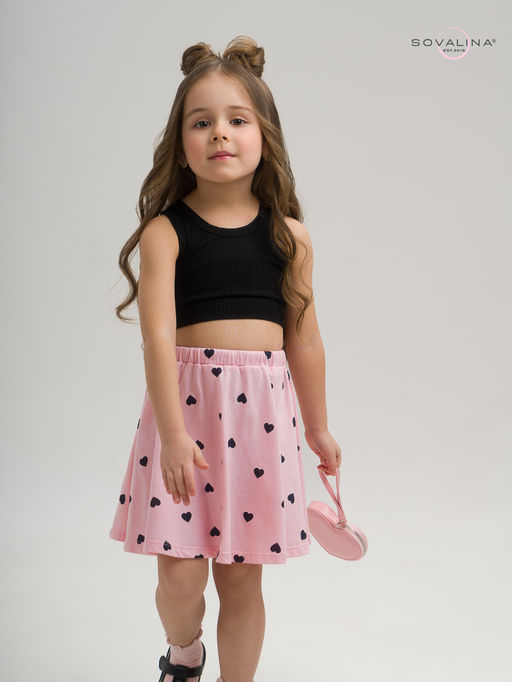 Костюм Мальвина КТ черный-черные сердечки - Sovalina фото 16