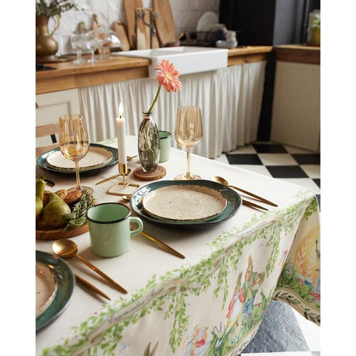 Скатерть Этель Акварельные зайцы 110х147 см, 100% хл, саржа 190 гр/м2  фото 16