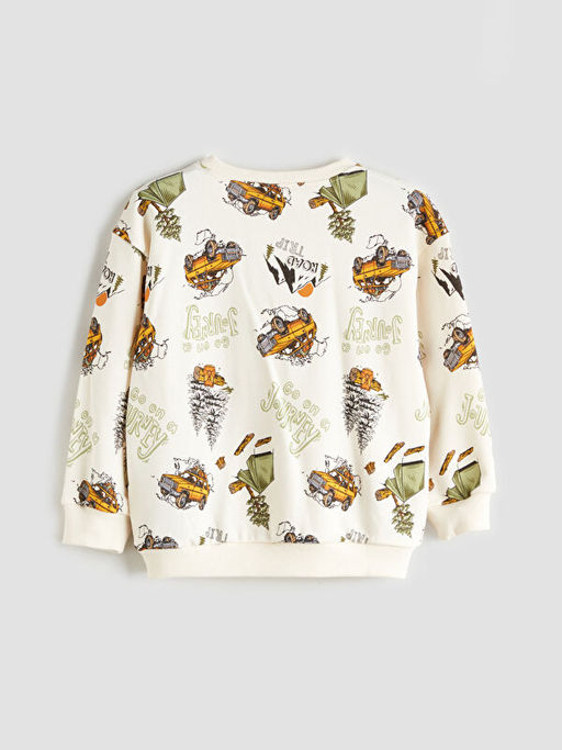 Bisiklet Yaka Erkek ?ocuk Sweatshirt