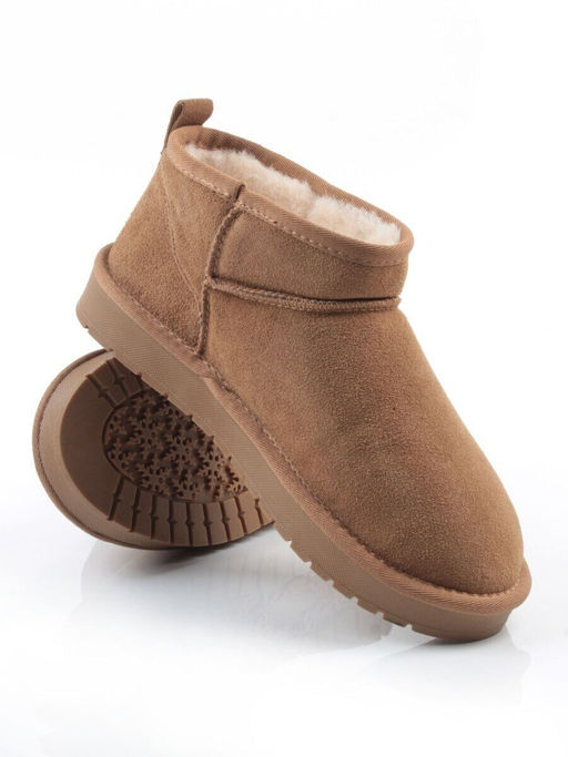 04-PF8300-2 LT. BROWN Угги женские (натуральная замша, 100% шерсть)