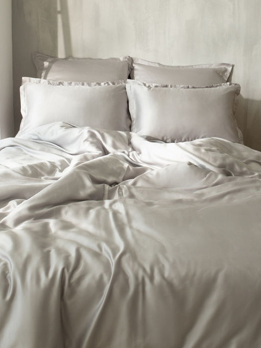 Наволочка SL Home Tencel, 70×70+3 см, тенсель, эвкалиптовое волокно 100%, светло-серая