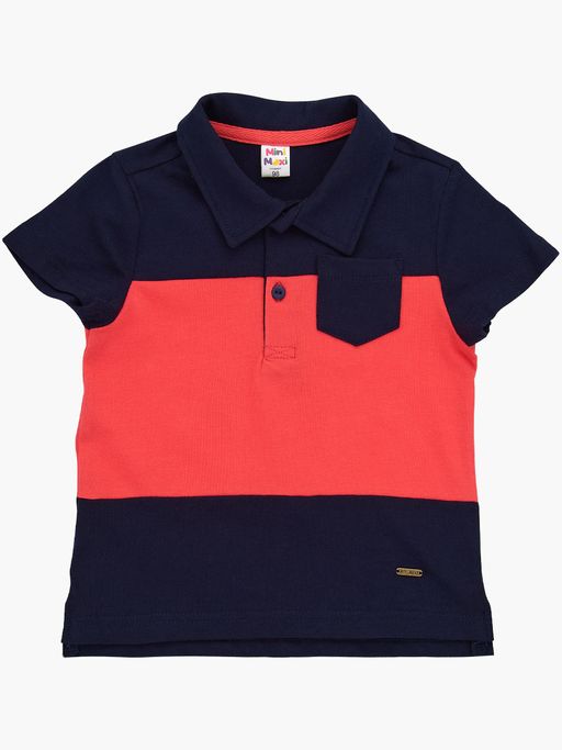 Футболка-поло UD 1701 коралловый - Mini maxi фото 3