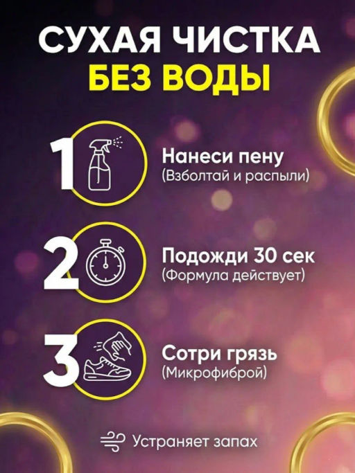 Набор Очиститель для белой подошвы Sole-White 100ml + фибра icleaner  фото 9