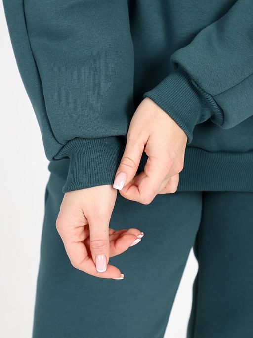 Костюм женский из Футера с начесом Петроль Рост 160-175 см