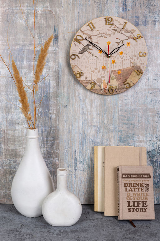 Заготовка для декорирования Mr. Carving БА-13 часы фанера d 25 см х 0.3 см  фото 7