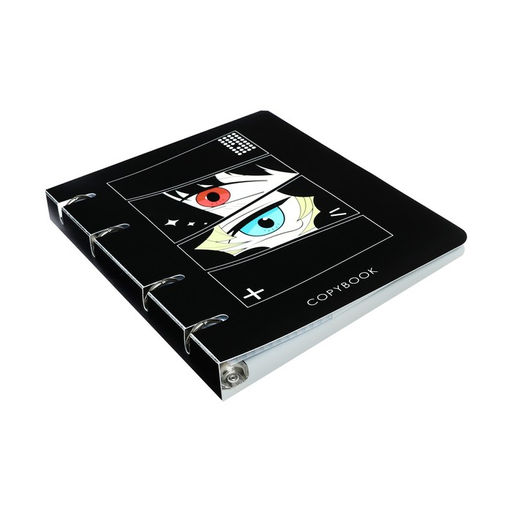 Тетрадь на кольцах, в клетку, 80 листов Аниме, пластиковая обложка, блок офсет - Calligrata фото 2