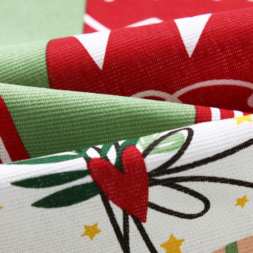 Набор новогодний кухонный новогодних полотенец Доляна «Тепло Нового года» 35×60 см-2 штуки, 100% хлопок, 160 г/м²