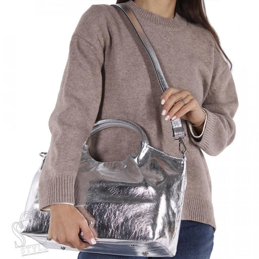 Сумка женская 51106 silver Velina Fabbiano-Safenta в Новосибирске  фото 2