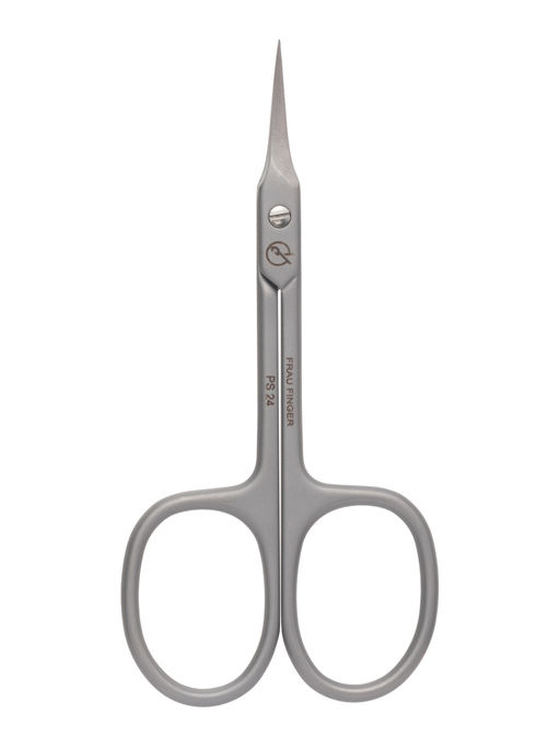 Frau Finger Ножницы маникюрные для кутикулы изогнутые / Premium PS 24, матовые, ручная заточка, 9,3 см