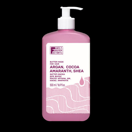 Family Forever Hair Pure Boom Маска-баттер для волос Масло арганы, ши, какао, амаранта 500мл