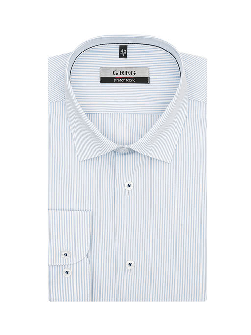 Сорочка мужская длинный рукав GREG 121/237/0373/Z/1p STRETCH  фото 2