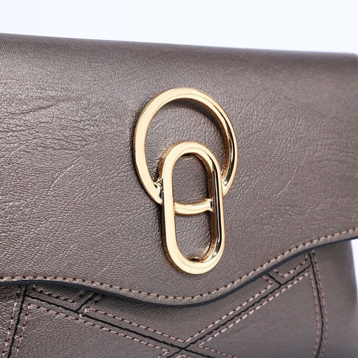 Сумка-клатч на магните, длинный ремень, цвет бронзовый - Simaland фото 4