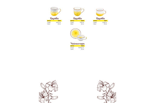 Кружка 500 мл 14*10*10 см Кантри желтая - Elan gallery фото 6