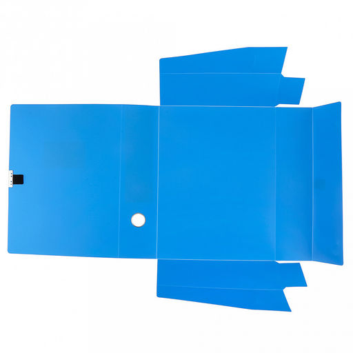 Папка-органайзер (короб) "Архивная" А4 23,4х31,5х7,5см, пластик, на липучке, цвет голубой (Китай)