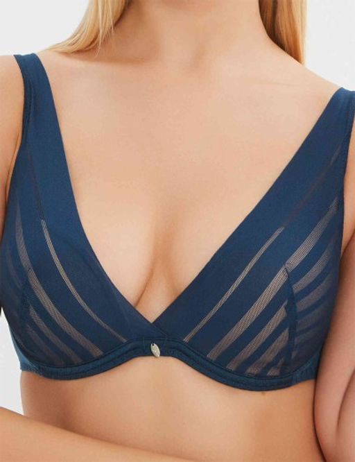 БЮСТГАЛЬТЕР Milavitsa 127660/C26 синий топаз/ нюд