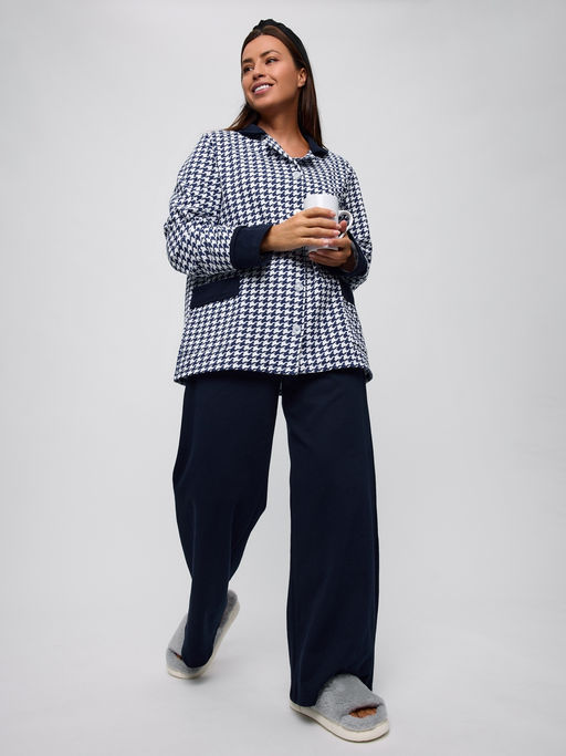 Пижама женская из футера Салли синий - Амадэль фото 22