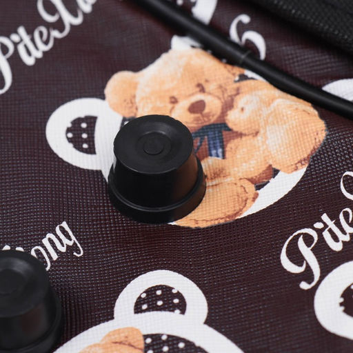 Сумка-переноска каркасная Бурые медведи, размер S, 37,5 х 17 х 22 см, коричневая - Пижон фото 10