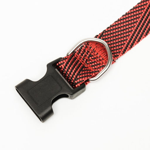 Ошейник Вязанка, ширина 2 см, красный - Пижон фото 7