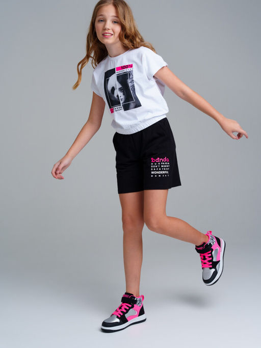 PlayToday / Комплект для девочки: футболка, шорты фото 3