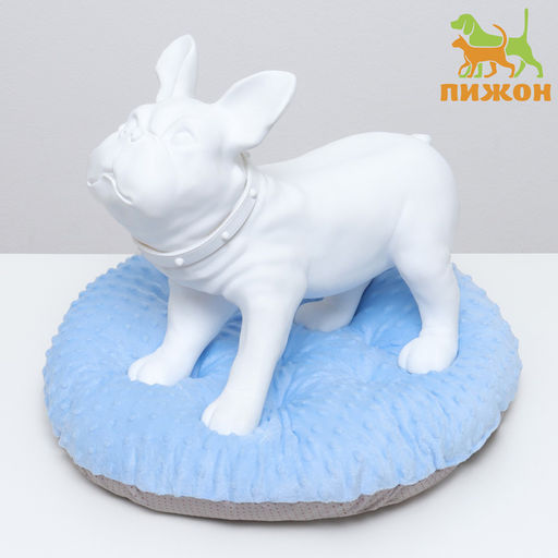 Лежак для животных Нежность, 50 х 50 х 10 см, голубой - Пижон фото 2