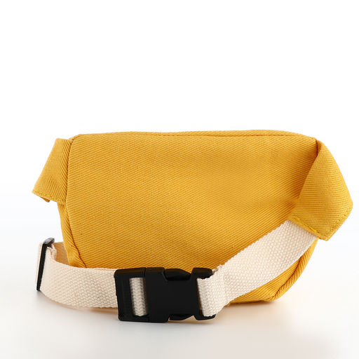 Сумка детская поясная на молнии, наружный карман, жёлтая