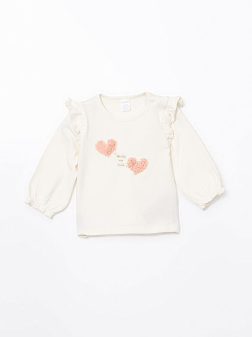 Bisiklet Yaka K?z Bebek Bluz ve T?t? Etek 2li