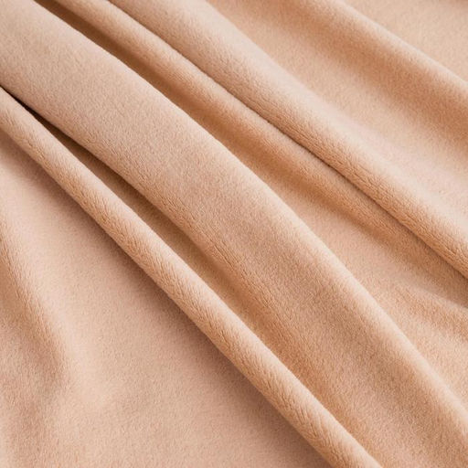 Плед Этель 180*200 см, цв. бежевый, 100% п/э, корал-флис , 220 гр/м2  фото 2