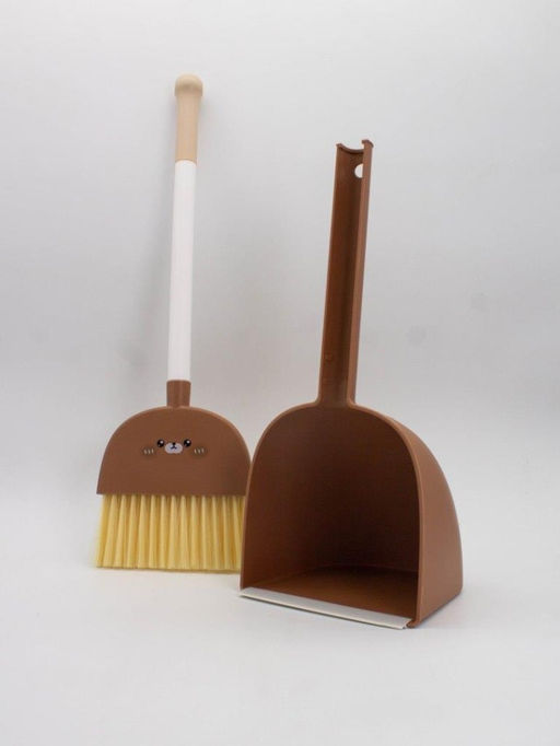 Веник с совком "Big bear", brown